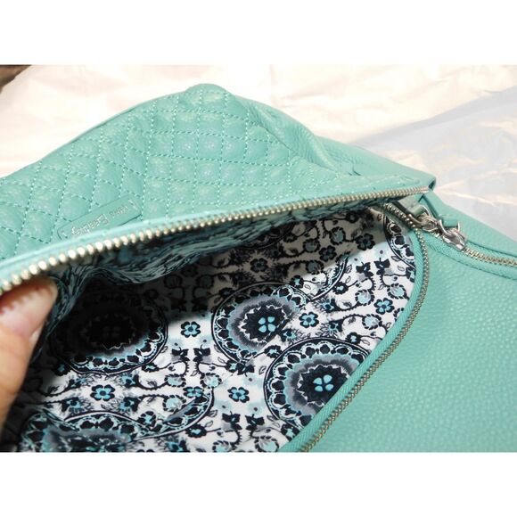 Vera Bradley Small Backpack Genuine Leather Carryall Backpack Light Green main image 4
